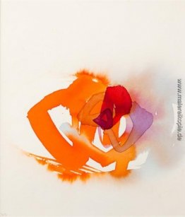 Untitled (orange, rot und lila)