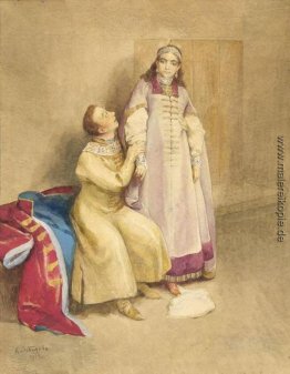 Falsch Dmitry I und Prinzessin Xenia Godunowa