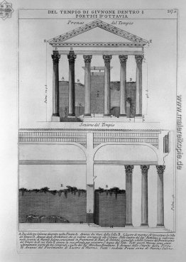 Die römische Altertümer, t. 4, Tafel XLV. Tempel der Juno in der