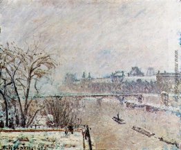 Die Seine von der Pont Neuf, Winter gesehen