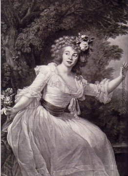 Porträt von Französisch Schauspielerin Louise Rosalie Dugazon