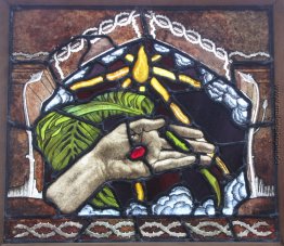 Die Hand von Christus. Das Palm of Peace