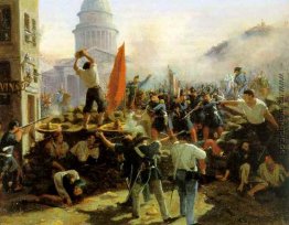 Street Fighting an der Rue Soufflot, Paris, 25. Juni 1848