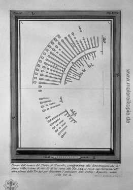 Die römische Altertümer, t. 4, Tafel XXV. Plan des Theater des M