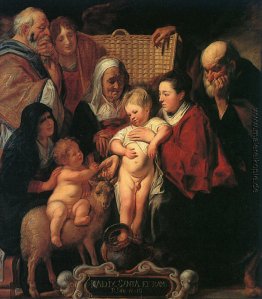 Die Heilige Familie mit St. Anne, The Young Baptist, und seine E