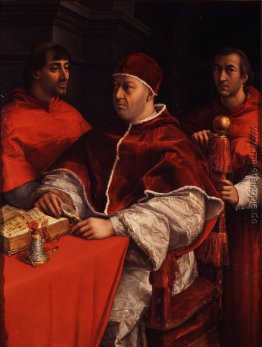 Porträts von Leo X Kardinal Luigi de 'Rossi und Giulio de Medici