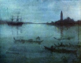 Nocturne in Blau und Silber, die Lagune, Venedig