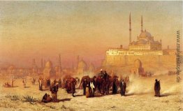 Auf dem Weg zwischen alten und neuen Kairo, Zitadelle Moschee vo