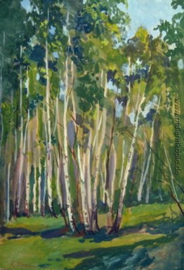 Birches at Noon