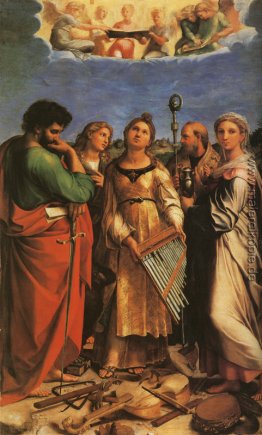 St. Cecilia mit Sts. Paulus, Johannes Evangelisten, Augustinus u