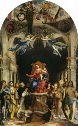 Altar Flügelaltar von San Bartolomeo, Bergamo, Haupttafel: Thron