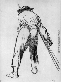 Sketch von bewegten Bauer