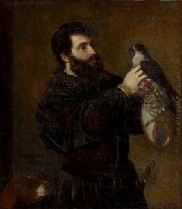 Giorgio Cornaro mit einer Falcon