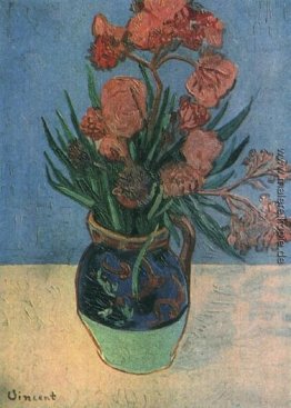 Stillleben-Vase mit Oleandern