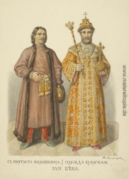 Vom Porträt des Naryschkin. Königliche Kleidung