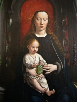 Polyptych von Cervara: Mittelbahn Madonna and Child Enthroned