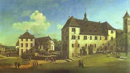 Hof des Schlosses in Königstein aus dem Süden