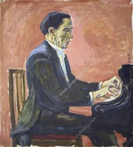 Porträt von Französisch Pianisten Alfred Cortot