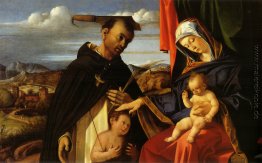 Madonna und Kind mit St. Petrus Märtyrer