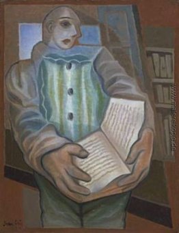 Pierrot mit Buch