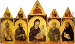 Die Madonna mit Kind und Heiligen