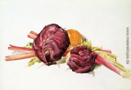 Rotkohl, Rhabarber und orange