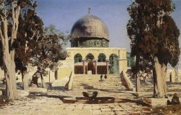 Haram ash-Sharif - der Platz, wo die antiken Tempel von Jerusale