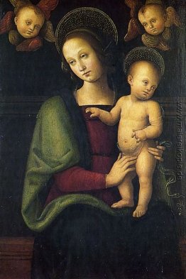 Madonna mit Kind und zwei Engeln