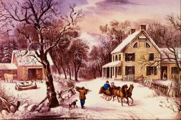 Amerikanischen Homestead Winter-