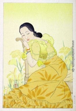 Portrait einer Frau Chamorro - Gelb