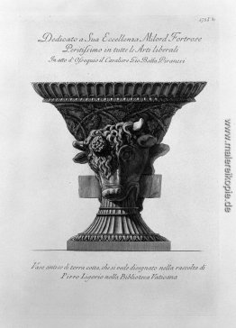 Antike Vase aus Ton, die in der Sammlung von Pirro Ligorio in de