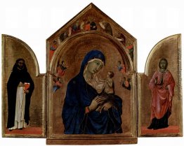 London Triptychon Madonna mit Engeln und Propheten