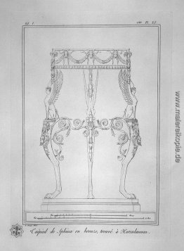 Stativ mit Sphinxen, in Herculaneum gefunden (inkl. Im Umriss)