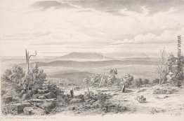 Mt Barker und die Murray Ebenen von der Spitze des Mount Lofty i