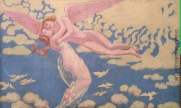 Panel 7. Tragen Cupid Psyche in den Himmel