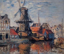 Windmühle auf der Onbekende Canal, Amsterdam