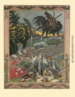 Illustration für den russischen Fairy Story "Maria Morevna"