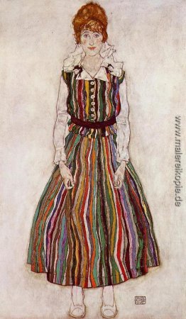 Porträt von Edith Schiele, der Frau des Künstlers