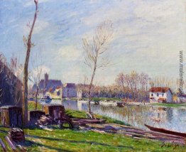 Baustelle an der Matrat, Moret auf Loing