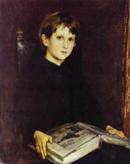 Portrait von Michael Vasnetsov, der Sohn Künstler `