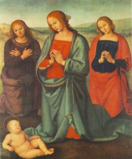 Madonna mit Heiligen Anbetung des Kindes