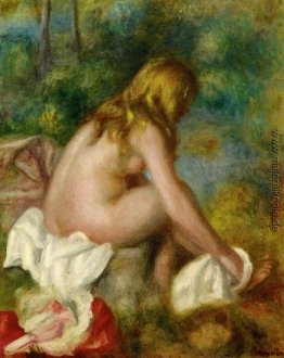 Badende, Seated Nude