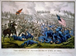 Die Schlacht von 2. Petersburg Va. April 1865