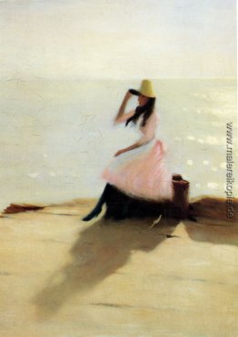 Junge Frau am Strand