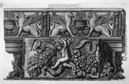 Frieze Hippogriffs alten Marmor im Hof ​​des Palastes aus dem Ta