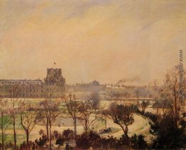 Die Tuilerien-Gärten Schnee-Effekt