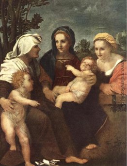 Madonna und Kind mit St. Katharina, Elisabeth und Johannes der T