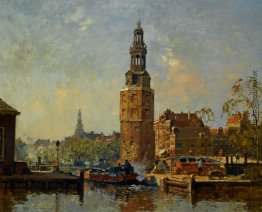 Eine Ansicht des Montelbaanstoren Amsterdam