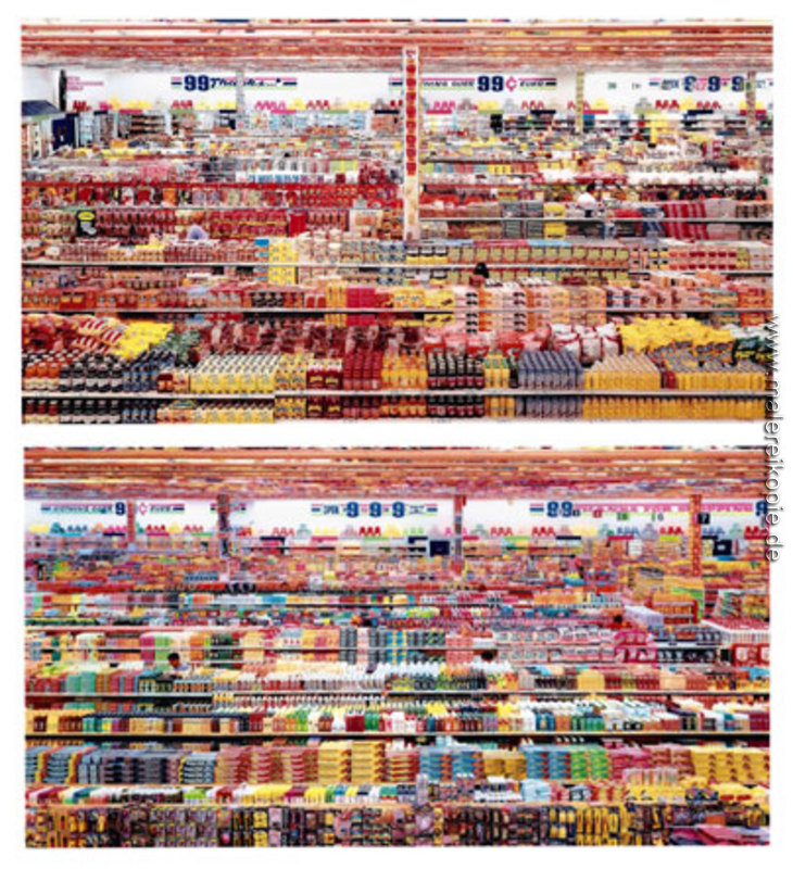 99 Cent II Diptychon di Andreas Gursky von Andreas Gursky