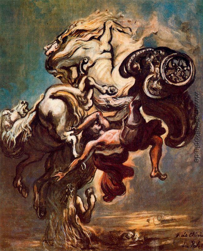 Der Sturz des Phaeton di Giorgio de Chirico von Giorgio de ...